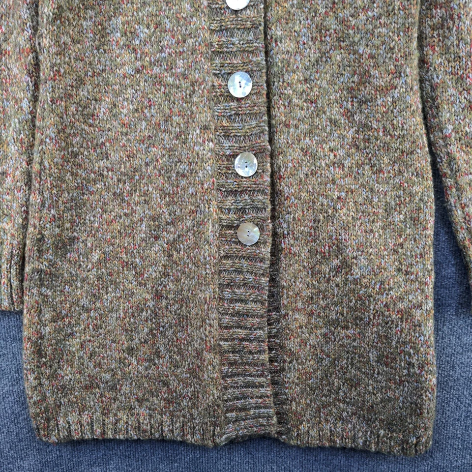 Cárdigan suéter para mujer Caribbean Joe tejido jaspeado manga larga mediana multicolor Foto 4 de 4