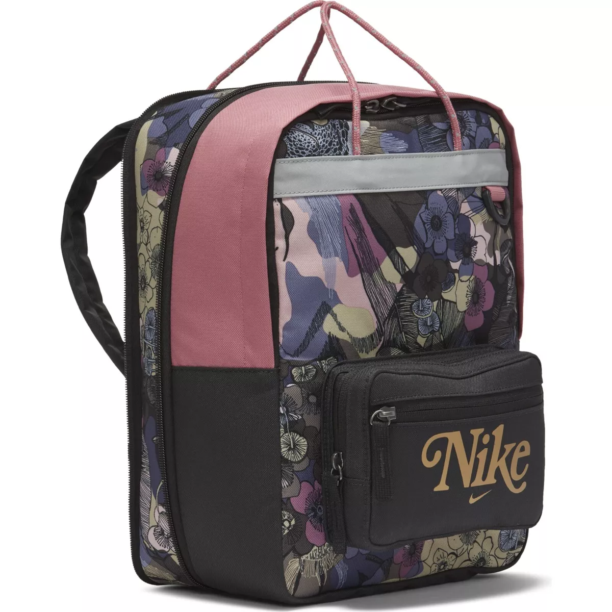 NEW TANJUN BACKPACK PINK BLACK FLORAL SMALL HERITAGE SCHOOL | eBay