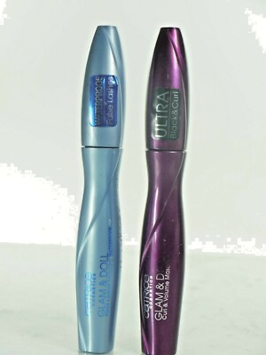 2 CATRICE  Glam & Doll MASCARAS; Waterproof False Lashes +ULTRA BLK& CURL