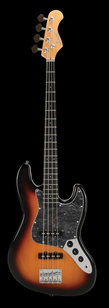 Amati Model #100JBSB Jazz Style Bass Guitar in a Sunburst Finish w/bag +++