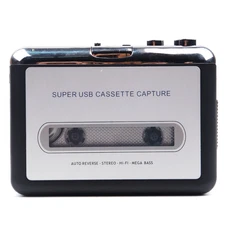 Cassette Player Converter Recorder Capture Tapes to Digital MP3 CD Music via USB
