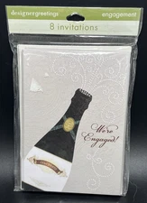 We’re Engaged 8 Pack Of Invitations Pack - Designer Greetings Celebration