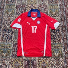 Puma Chile National Team 2015 Copa America Gary Medel 17 Soccer Jersey Red L