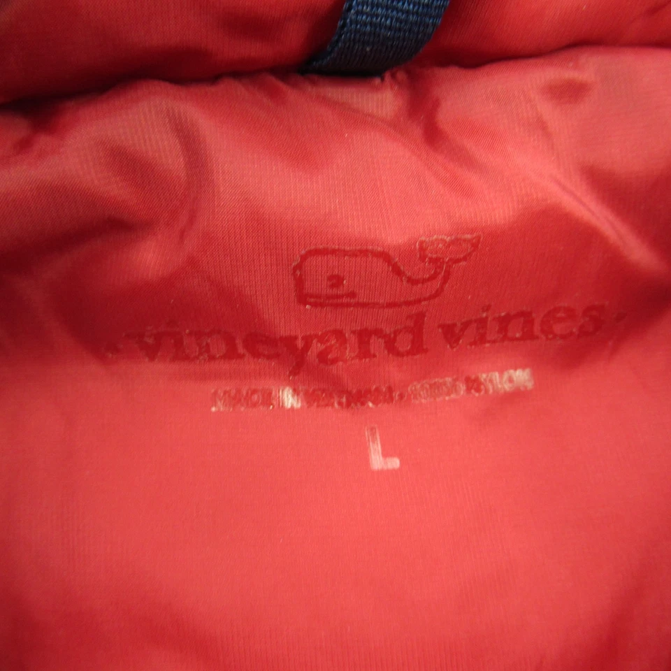 Vineyard Vines Vest Mens Large Sleeveless Lightweight Zip Pockets Outdoors Red - Image 3 of 4