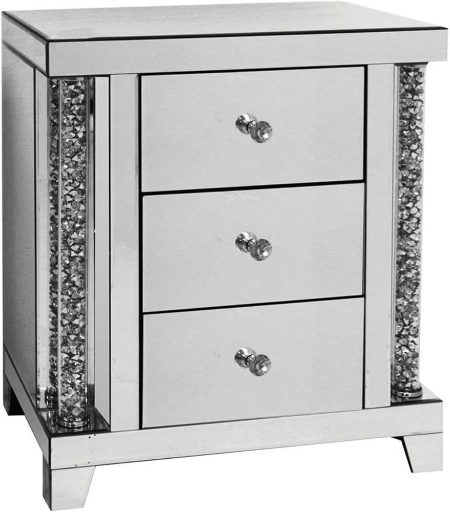 Noralie Mirrored Accent Table – Stylish & Elegant Home Decor Piece