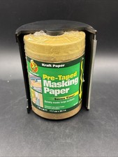 Kraft Paper Pre-Taped Masking Paper with Dispenser 7 x 66' Painters Paper