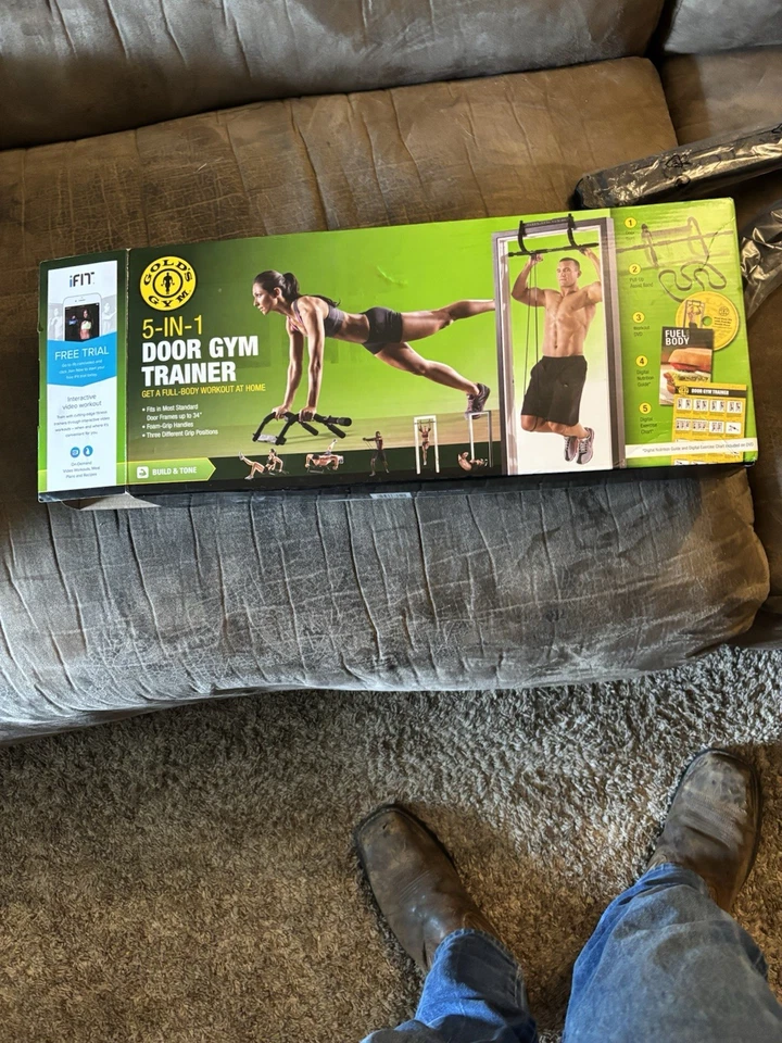 Golds Gimnasio Puerta Gimnasio Entrenador 5 en 1 Entrenamiento Cuerpo Completo Nuevo en Caja Foto 2 de 2