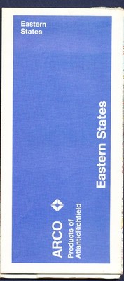 EASTERN STATES Highway Map  - ARCO Atlantic Richfield -