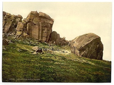 Photo:[Cow and Calf Rocks, Ilkley, England]