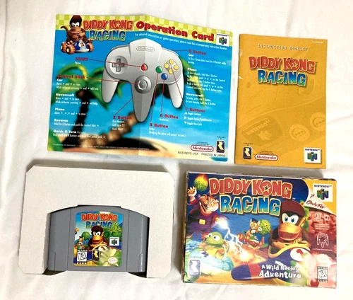 Diddy Kong Racing Nintendo 64 N64 CIB w/ Clear Case Protective Authentic *Tested