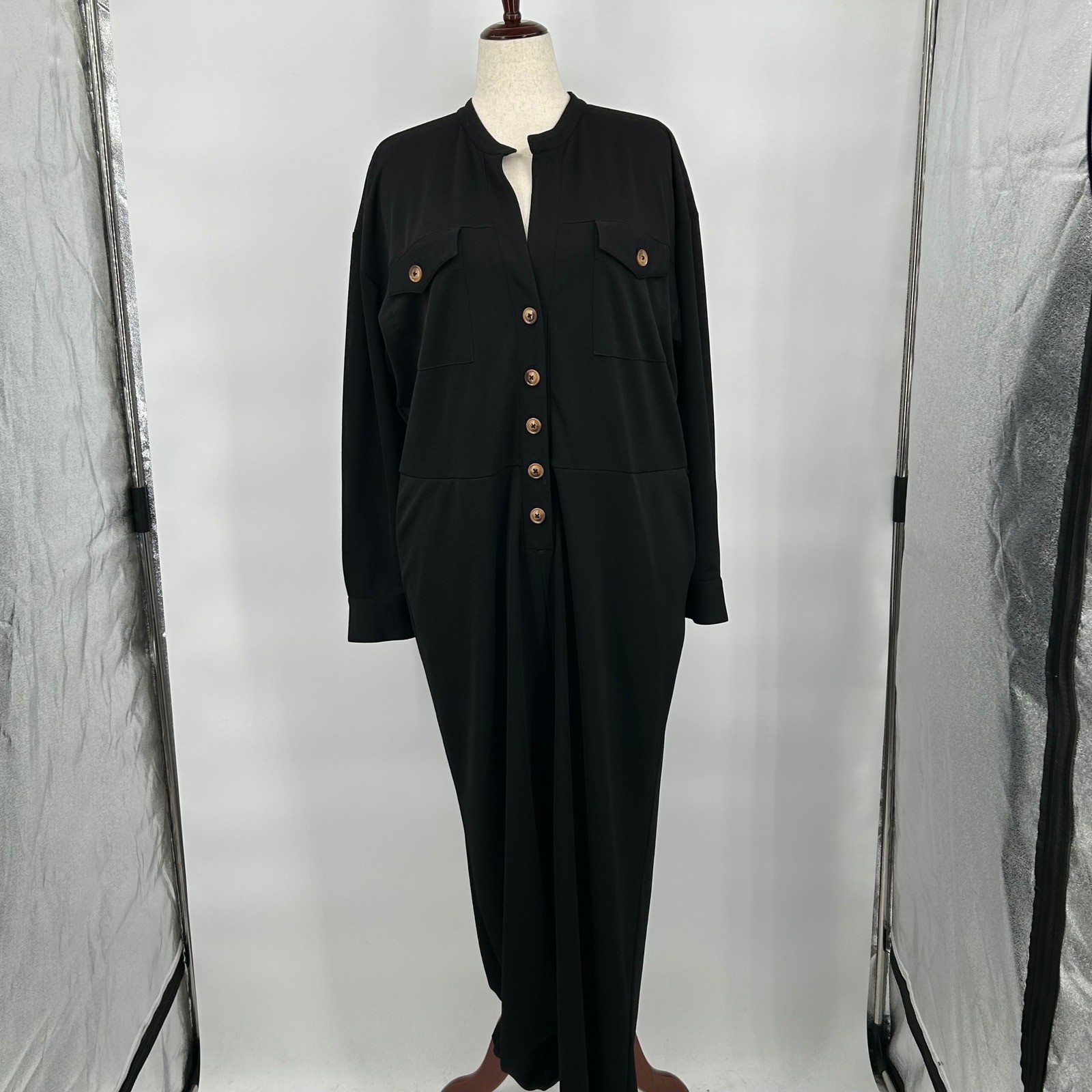 ELOQUII ELEMENTS Wms Black Holiday Jumpsuit 20  W… - image 12