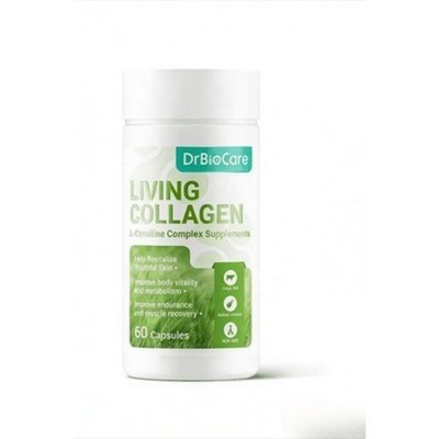 Living Collagen Capsules.Supports Energy, Focus & Daily Balance, 60ct