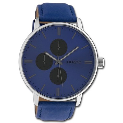 Oozoo Damen Armbanduhr Timepieces Analog Leder blau UOC10310