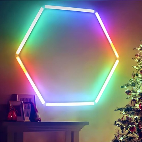 24V RGB Hexagon Garage Lights Honeycomb Light LED Garage Light for Workshop - Picture 8 of 34