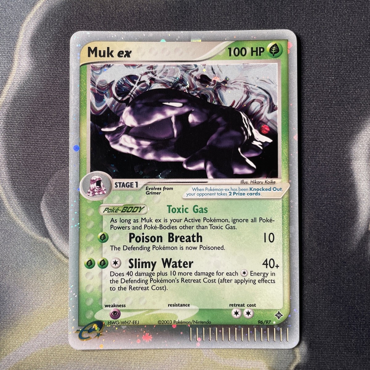 Pokmon TCG Muk EX Dragon Holo Card 96/97 EX Dragon Rare - NM | eBay