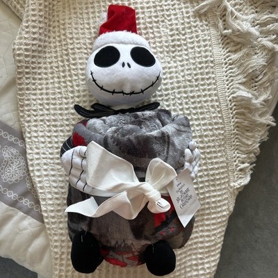 Disney Nightmare Before Christmas Buddy Plush Throw Blanket Combo Set 50  x 60 