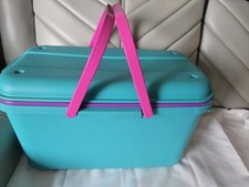 Eagle Craftstor Craft Sewing Tote Storage System Organizer Teal Pink Purple 19in