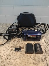 Sony Handycam DCR-SX41 Camcorder 60x Zoom Bundle 2 Batteries Charger Cable Case