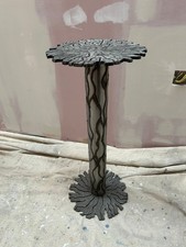 Handmade one-off Artist sculptured side table. A unique abstract nouveau design