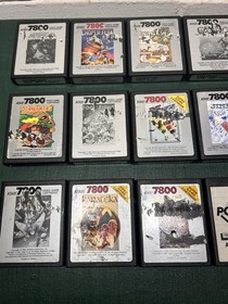 Atari 7800 Games Lot Of 14 Donkey Kong Asteroids Dig Dug Joust Choplifter Jinks