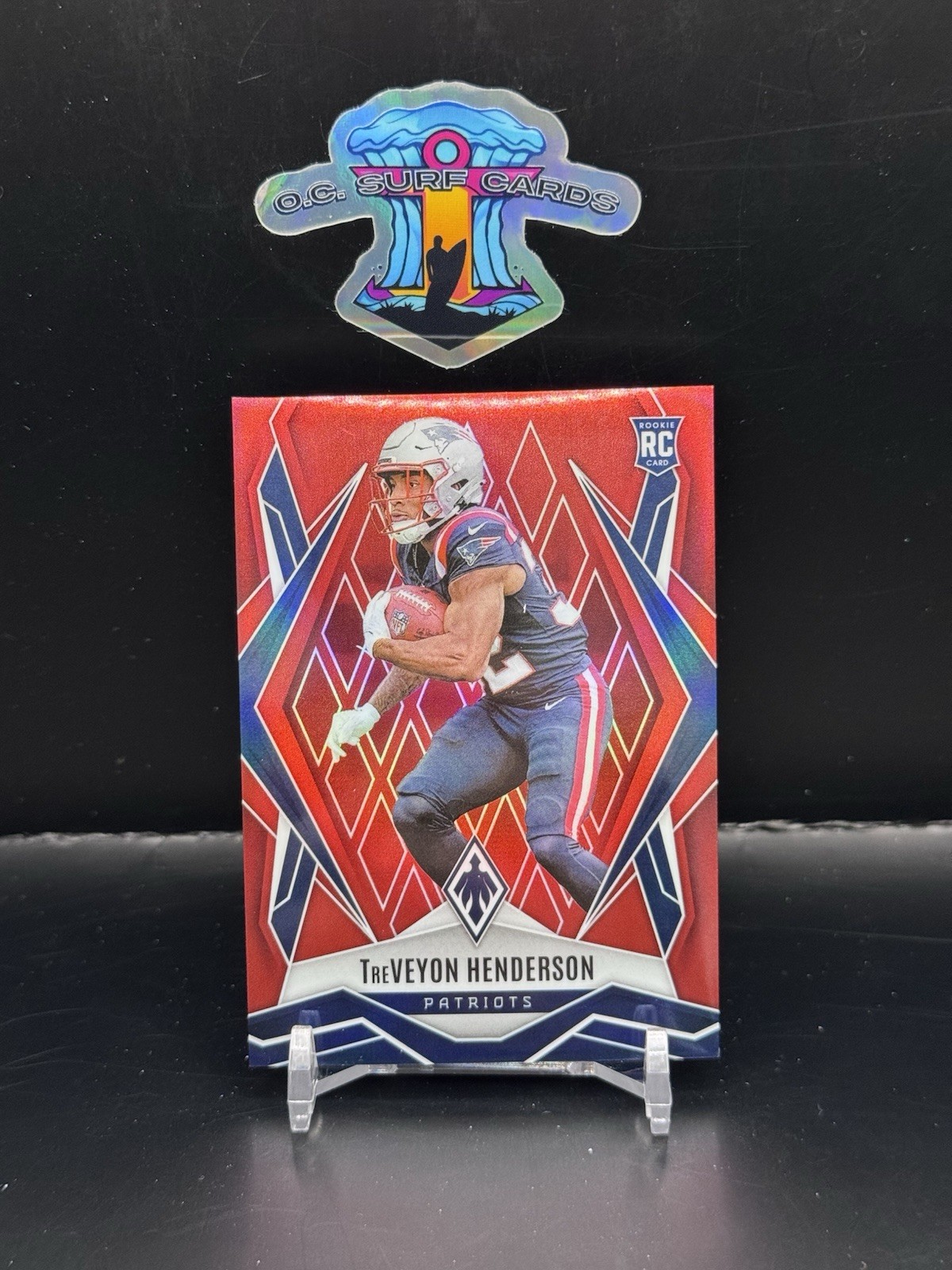 2025 Phoenix TREVEYON HENDERSON Rookie Red Prizm /99 #187 Patriots