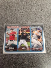2024 Topps Series 1 Baseball League Leaders S.Strider/Z.Gallen/J.Steele