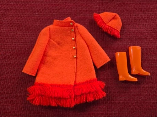 VINTAGE  BARBIE OUTFIT #FIERY FELT" COMPLETE  #17.89  1970