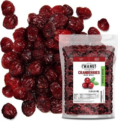 Dried Blueberries 1 lb ()   Gluten-& Peanut-Free, Slightly Sweetened