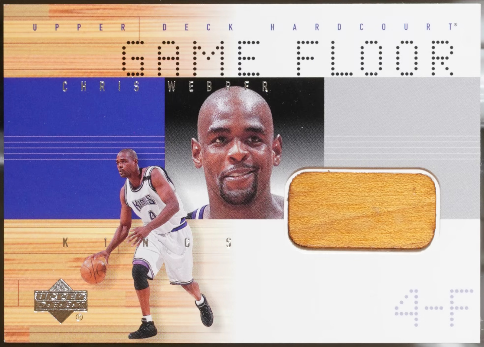 2000-01 Upper Deck Hardcourt #CW-F Chris Webber Game Floor Basketball NM