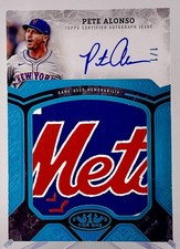 Mets Pete Alonso 2025 Topps Tier 1 No.APP-PA #1/1 Autographed Relic Single Card