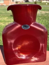 Blenko Glass Water Bottle384 Limited Edition Black Cherry~Signed By John Blenko