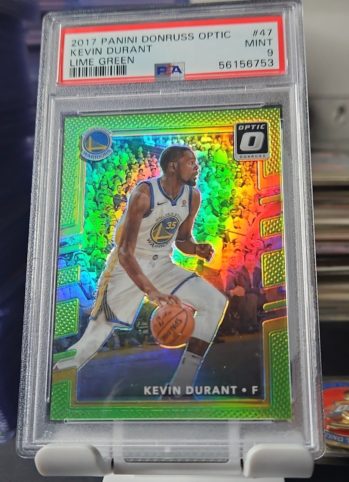 2017-18 Panini Donruss Optic - Kevin Durant #47 Lime Green Prizm /175