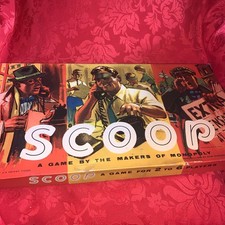 Vintage Scoop Board Game 1955 Waddingtons Edition Complete & Instructions VGC