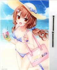 Nonoka Hanasaki Acrylic Stand Panel Happy Summer Swimsuit A4 Display