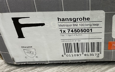 Hansgrohe 74505001 Metropol Single Hole Bathroom Sink Faucet- Chrome *READ*