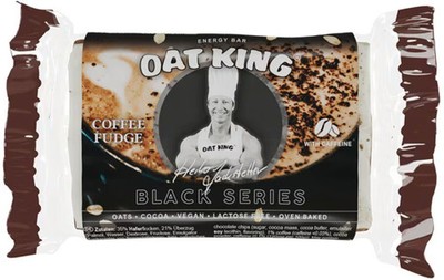 Oat King Haferriegel Black Series, 10 x 95g Riegel, Coffee Fudge