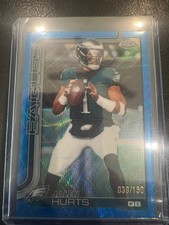  2025 Topps Chrome Jalen Hurts Pulsar Refractor #247 Eagles /150.