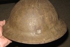 WWI Doughboy British Brodies Helmet with Bullet Strike — photo 10
