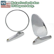 Cadillac Eldorado 53 54 - 69 70 Pair Stainless Door Mirror New 2pieces Lhrh