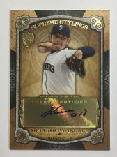[First Edition No. 1/5 Limited Edition] Hisashi Iwakuma Autographed 2013 Topps