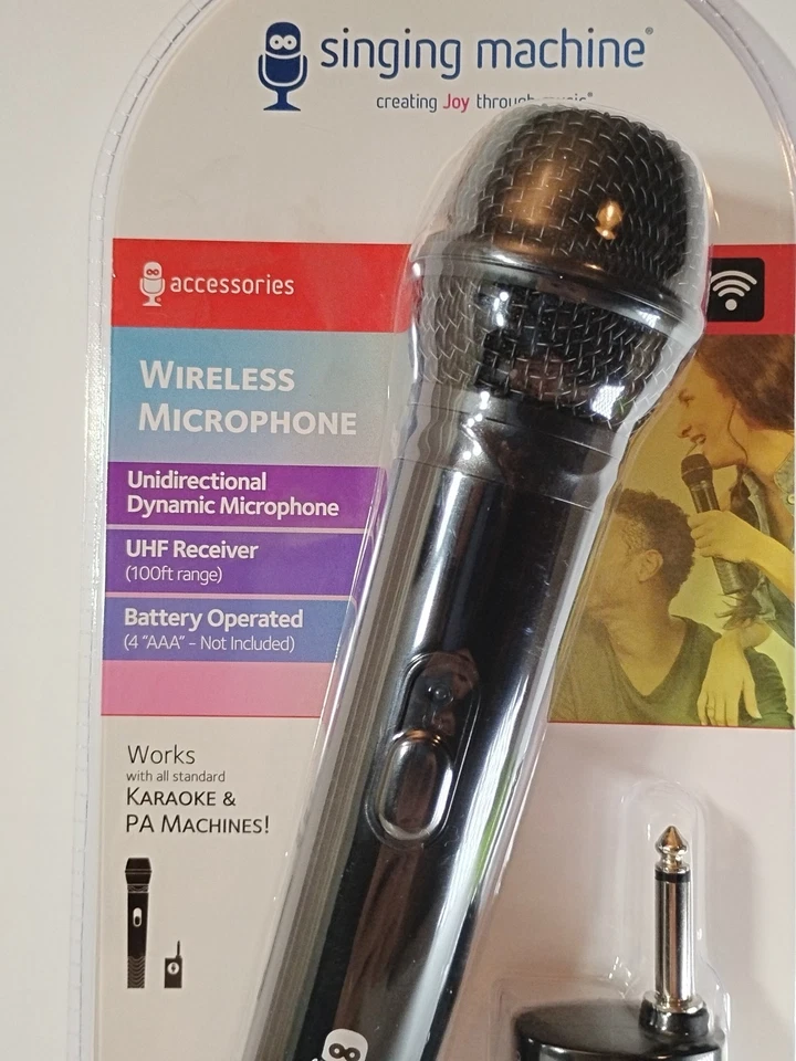 Singing Machine Wired Microphone for Karaoke, (Black) - Image 2 of 4