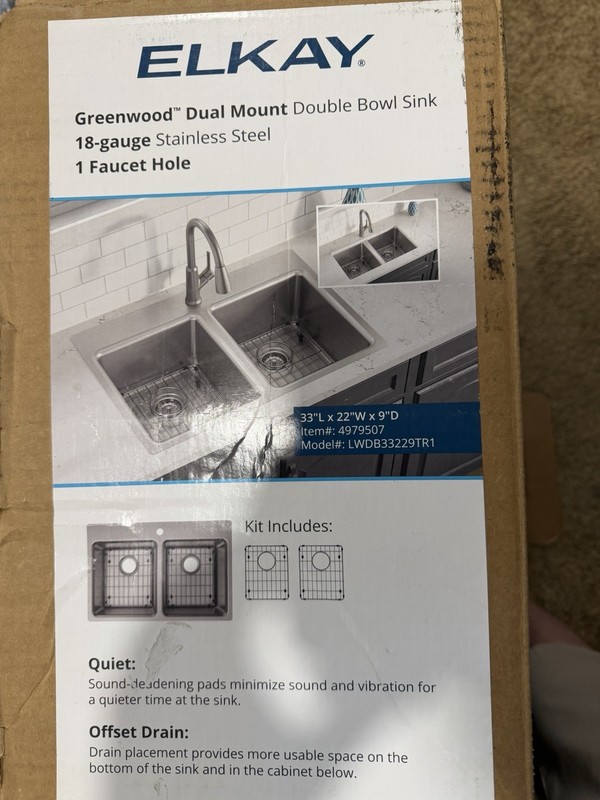 Elkay Quartz Classic Undermount Stainless Steel Kitchen Sink