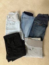 Maternity Jeans Bundle Sizes 8-10 Blue Black Grey