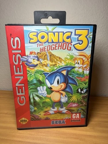 Sonic the Hedgehog 3 (Sega Genesis, 1994) Authentic With Box Tested & Works