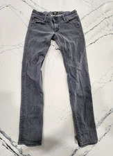 Hudson Collin Flap Jeans Women's 26 Gray Denim Skinny Leg Low Rise