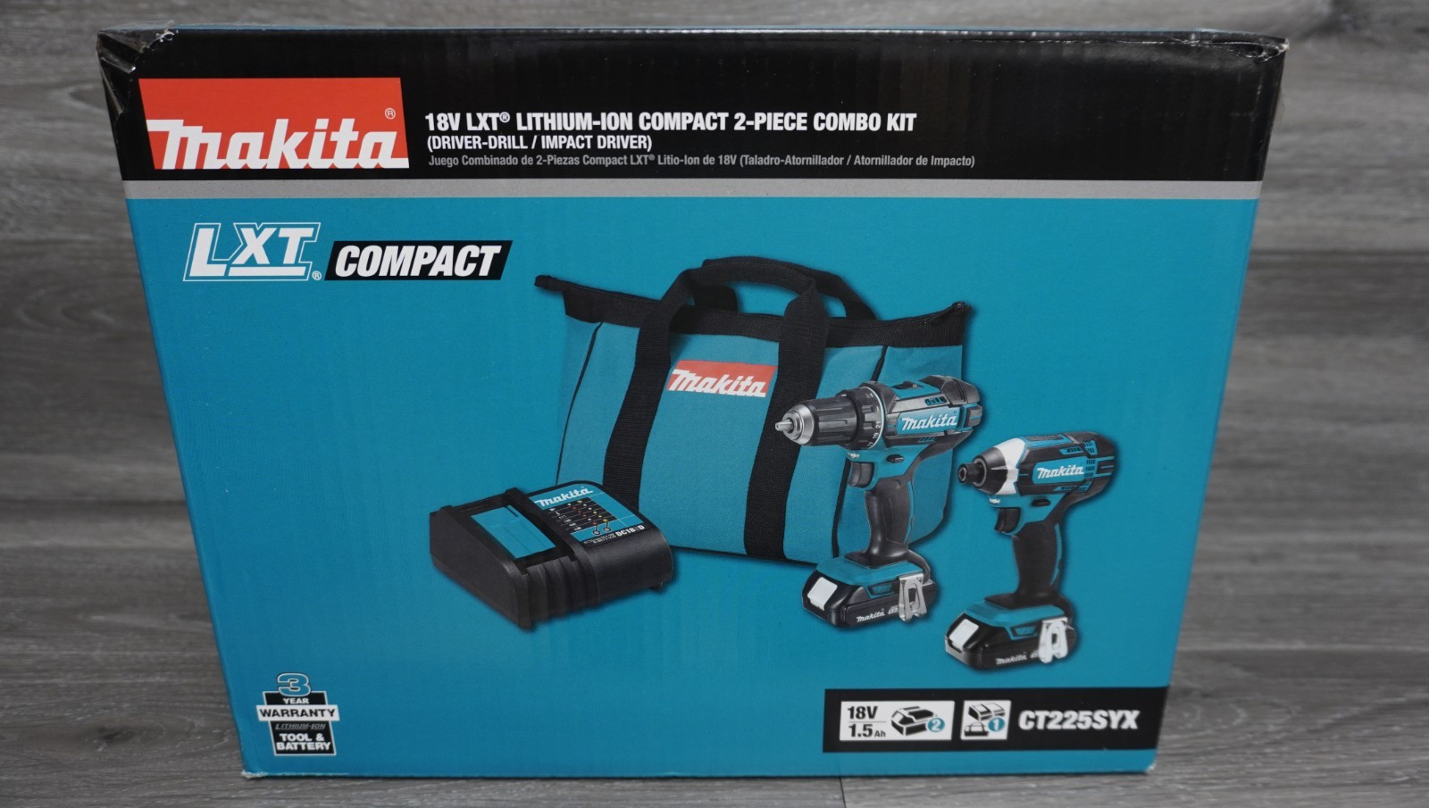 Makita CT225SYX 18V LXT Lithium-Ion Compact Combo Kit