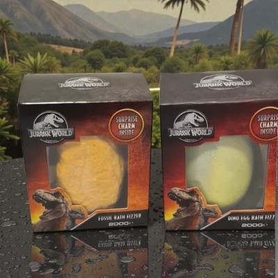 Jurassic World Dinosaurier Bath Fizzer 200g Fossil oder Ei Überraschung Charm