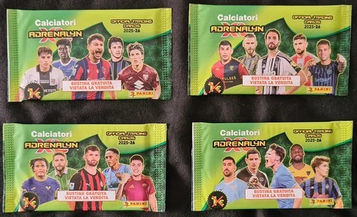 Panini, Adrenalyn Players XL 2025-26: 4 Card Bags, Free Bag