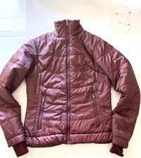 Columbia Omni-Heat Interchange Puffer Jacket Womens Small Burgundy Full Zip