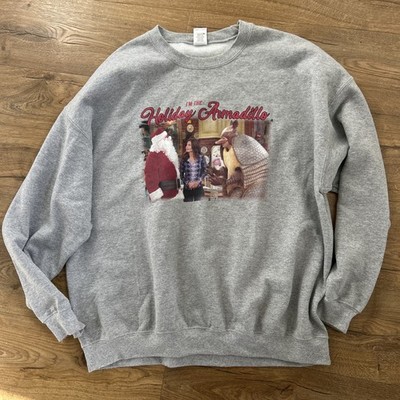 Friends I'm The Holiday Armadillo Christmas Jumper Sweater size 2XL XXL grey 